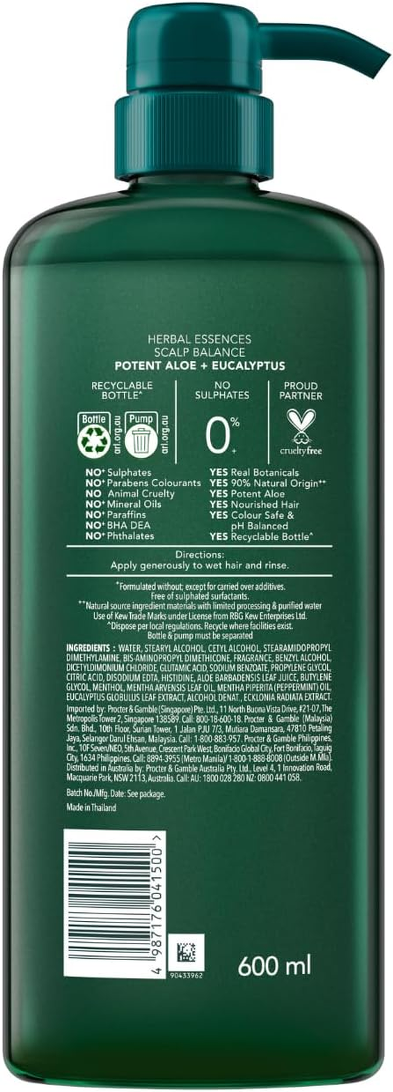 Herbal Essences Potent Aloe & Eucalyptus 600Ml Conditioner image number 2