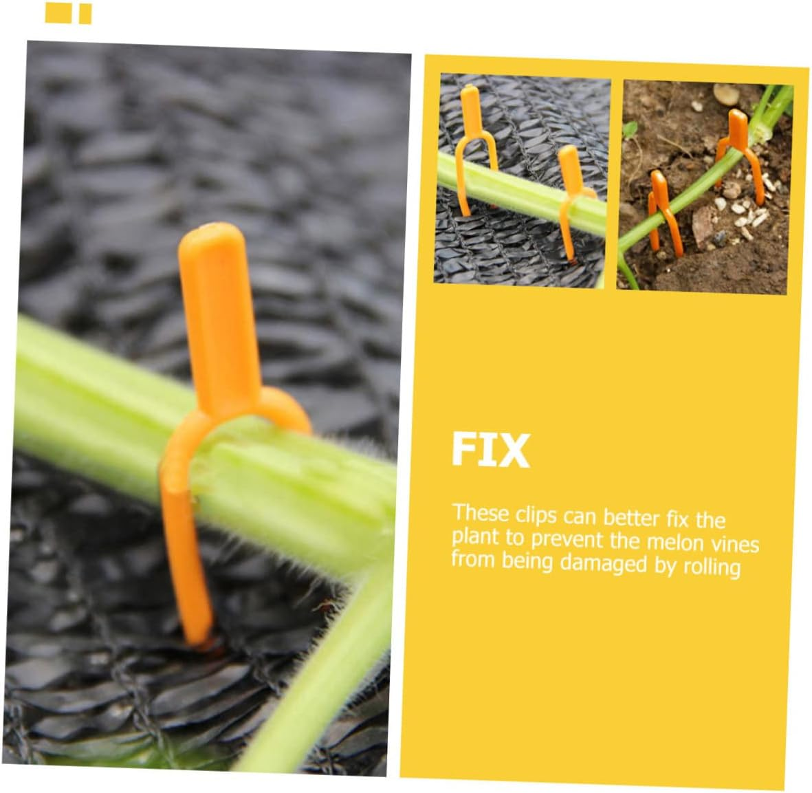 CIMAXIC 2Sets Plastic Plant Clips Fastening Vines Clamps Gardening Fixing Clips Supplies Plant Ties 200Pcs*2 image number 4