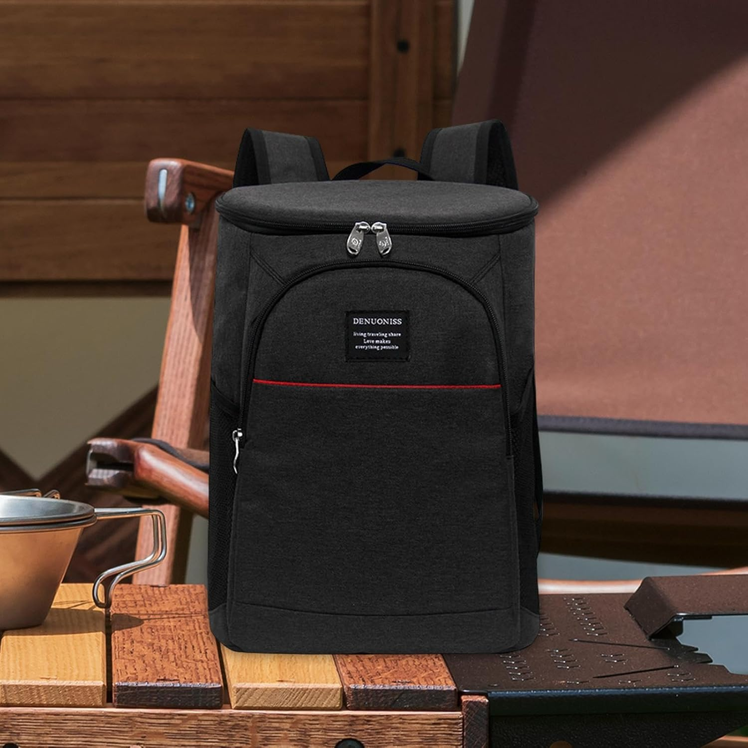 Eigell Backpack Cooler, Picnic Bag Cooler for Men Women, for Drinks Waterproof Thermal Bag, Insulated Cooler Bag for Park Trips Hiking Picnic Travel