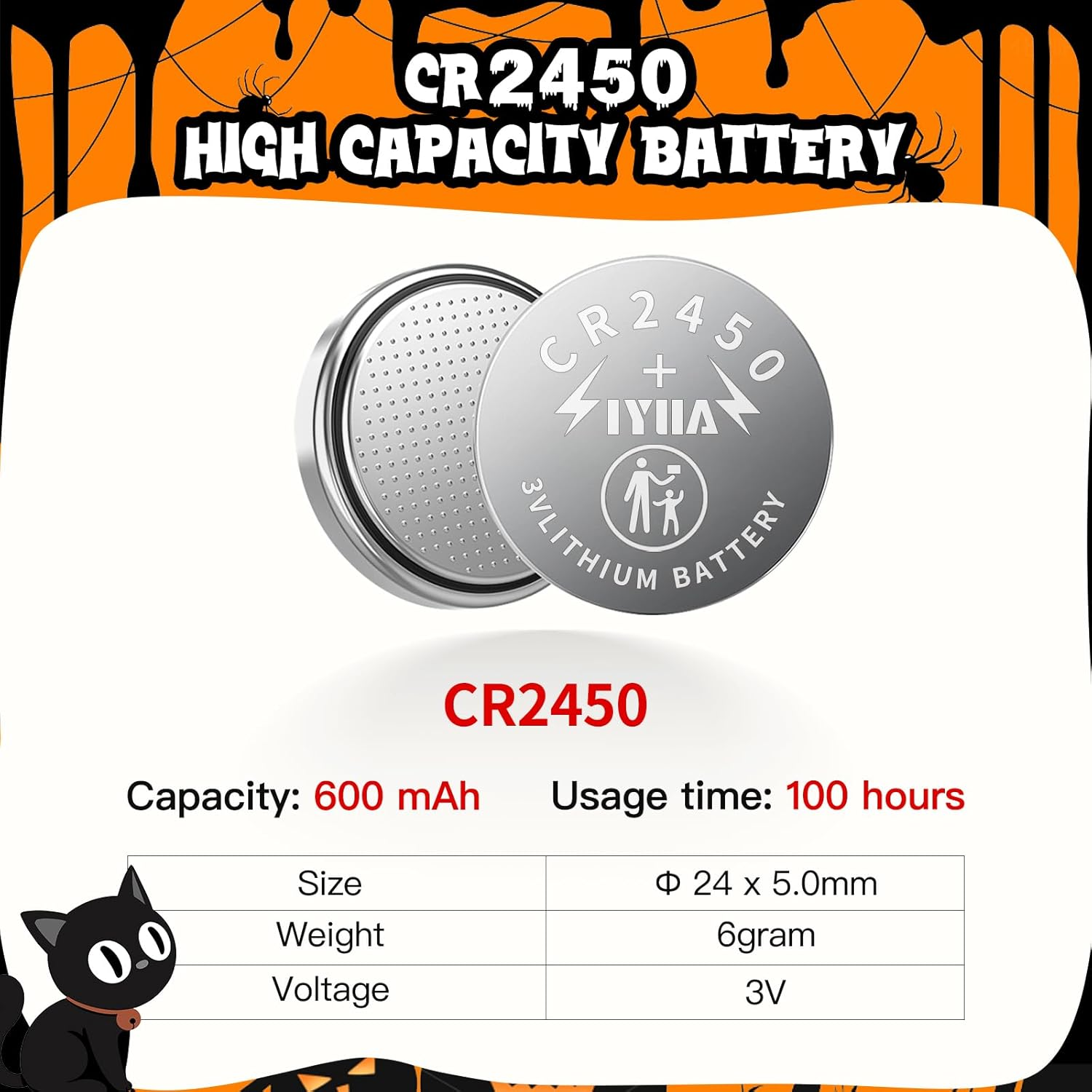 YLSD Halloween LED Candle Decoration with Remote Control, Flameless Votive Candles for Halloween Home Decor, Timing and Color Change, Battery Powered (6 Pack) image number 4