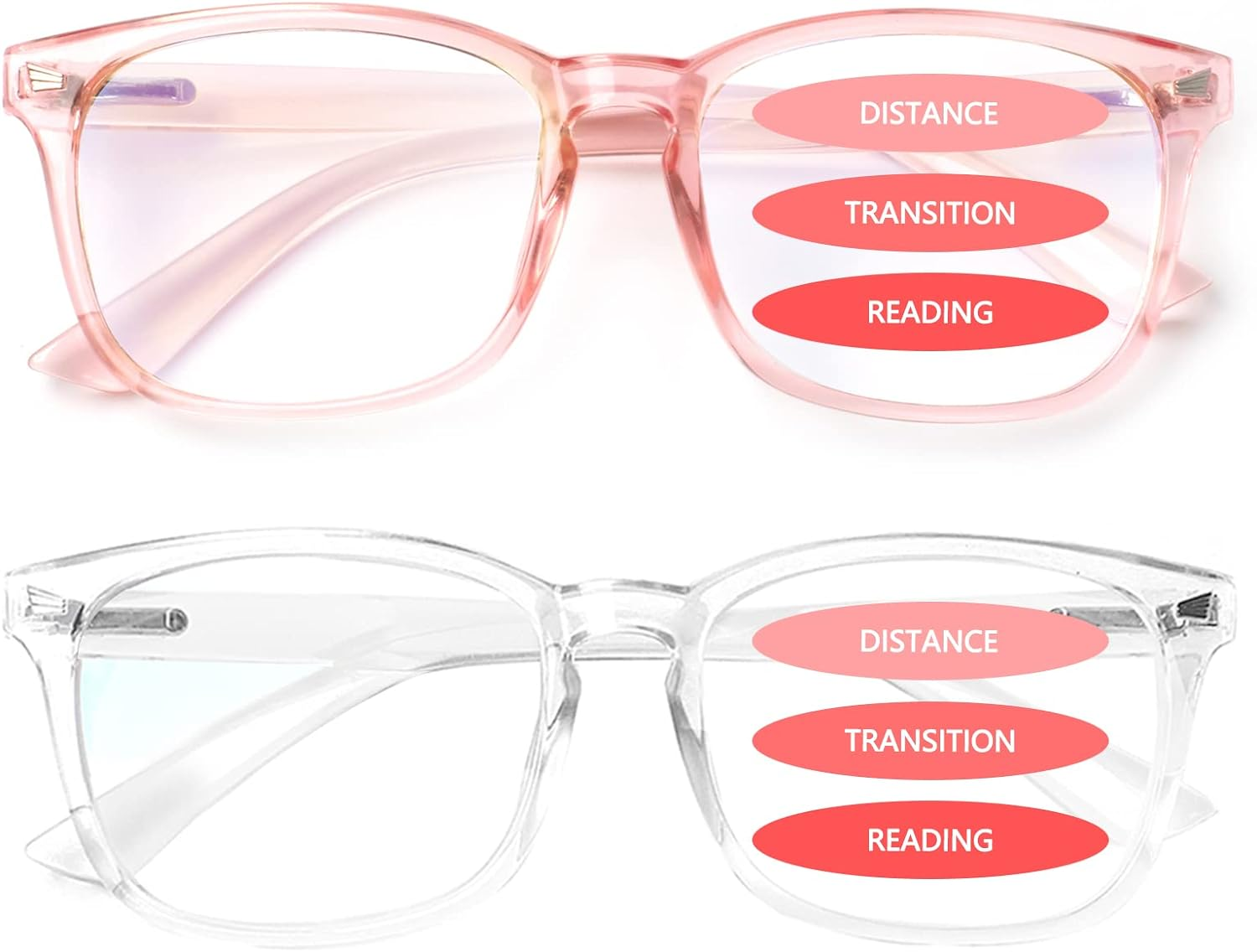 SIGVAN Progressive Multifocal Computer Glasses Women Men Blue Light Blocking Reading Glasses Spring Hinge Readers