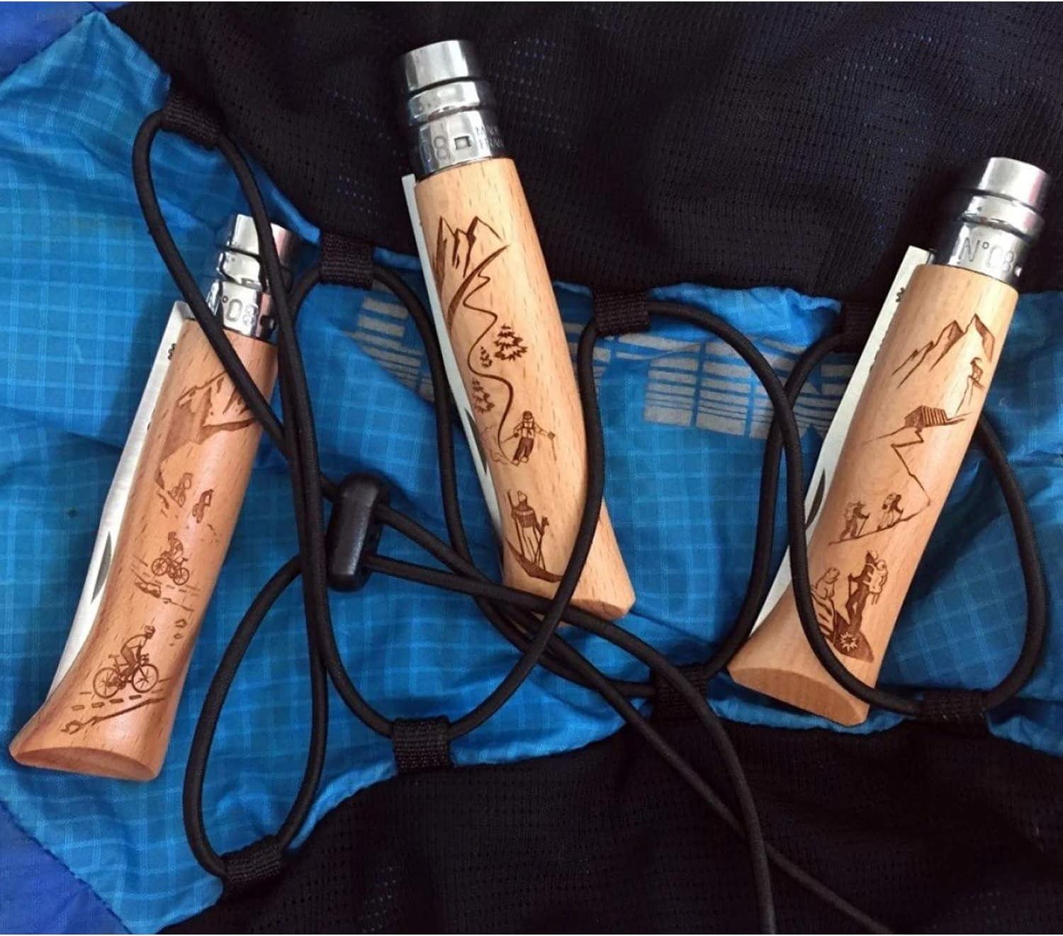 Opinel Skiing Stainless Steel Alpine Adventures #08 Pocket Knife, 8.5 Cm Blade Length image number 1