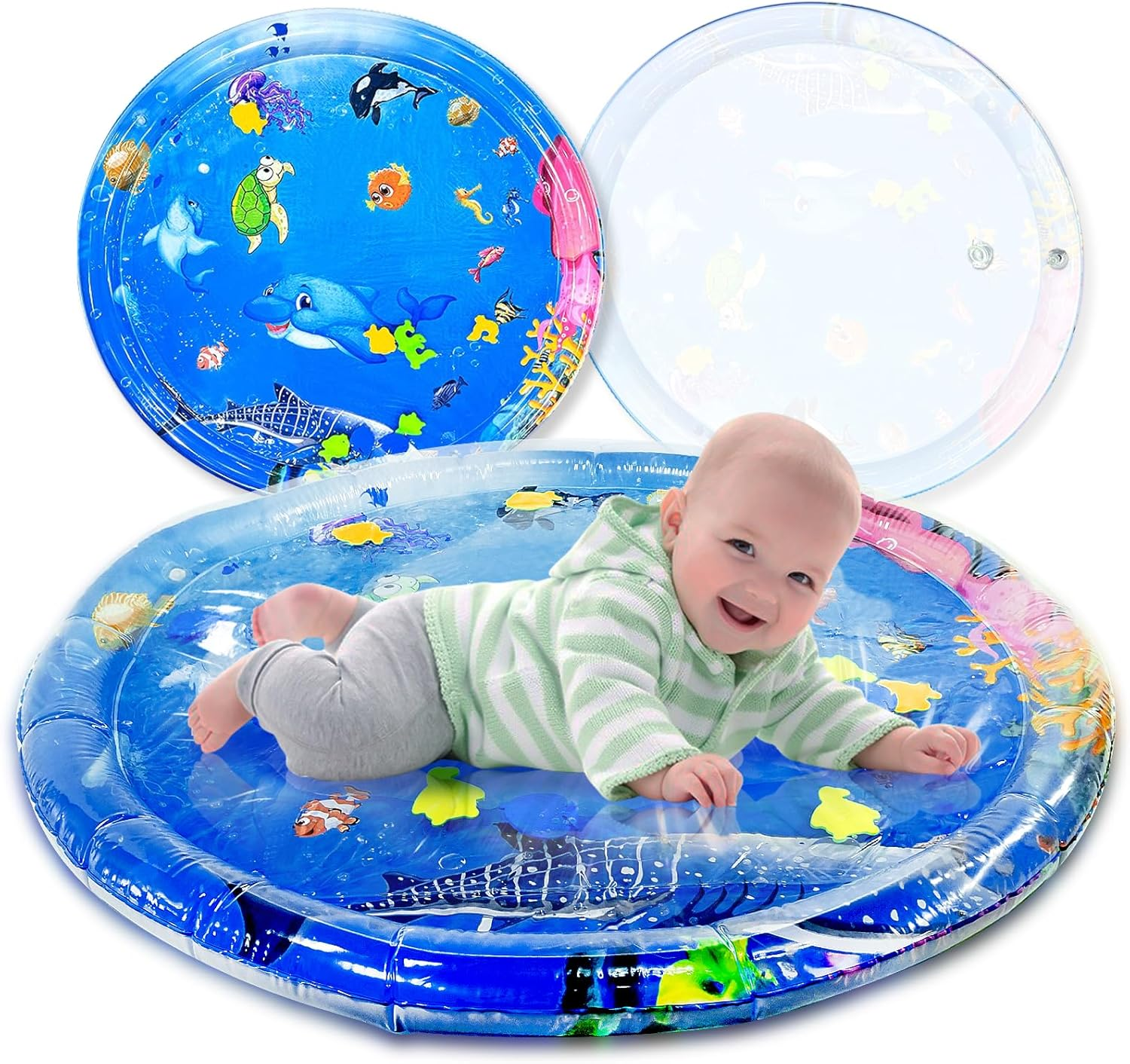 Inflatable Tummy Time Mat Premium Baby Water Play Mat for Infants and Toddlers, Strengthen Your Baby'S Muscles, Portable Pat & Play Stimulation for Boys Girls 6 Month to 3 Years image number 1