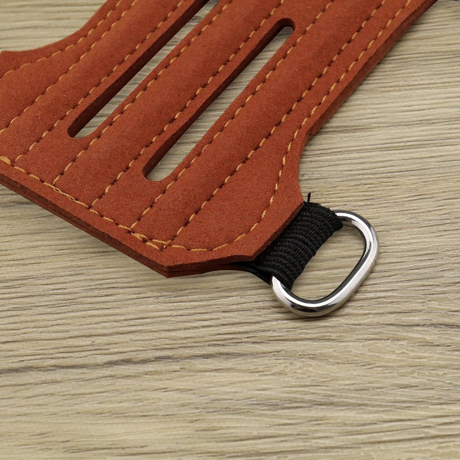 SG Store Outdoor Archery Arm Guard Archery Protective Gear Outdoor Arm Guard with Reverse Hair Suitable for Traditional Archery Forearm Protection Brown image number 4