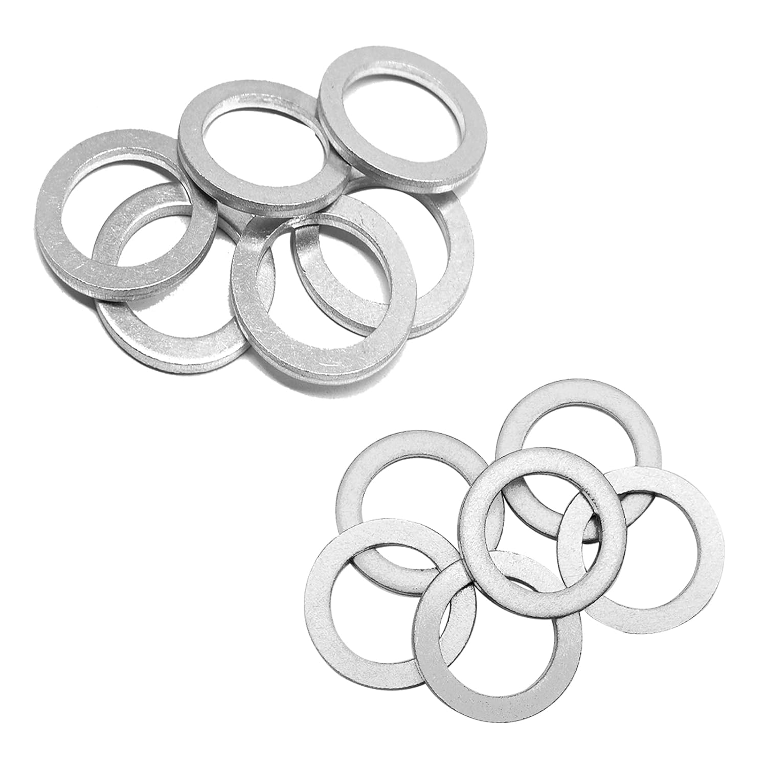 6Pcs Transmission Fluid & 6Pcs Rear Differential Oil Drain Plug Washer Gasket Seal - 20Mm+18Mm Replacement for Honda Acura Civic Accord Odyssey CRV Pilot Fit, OEM PN Part# 94109-2000 & 90471-PX4-000 image number 1