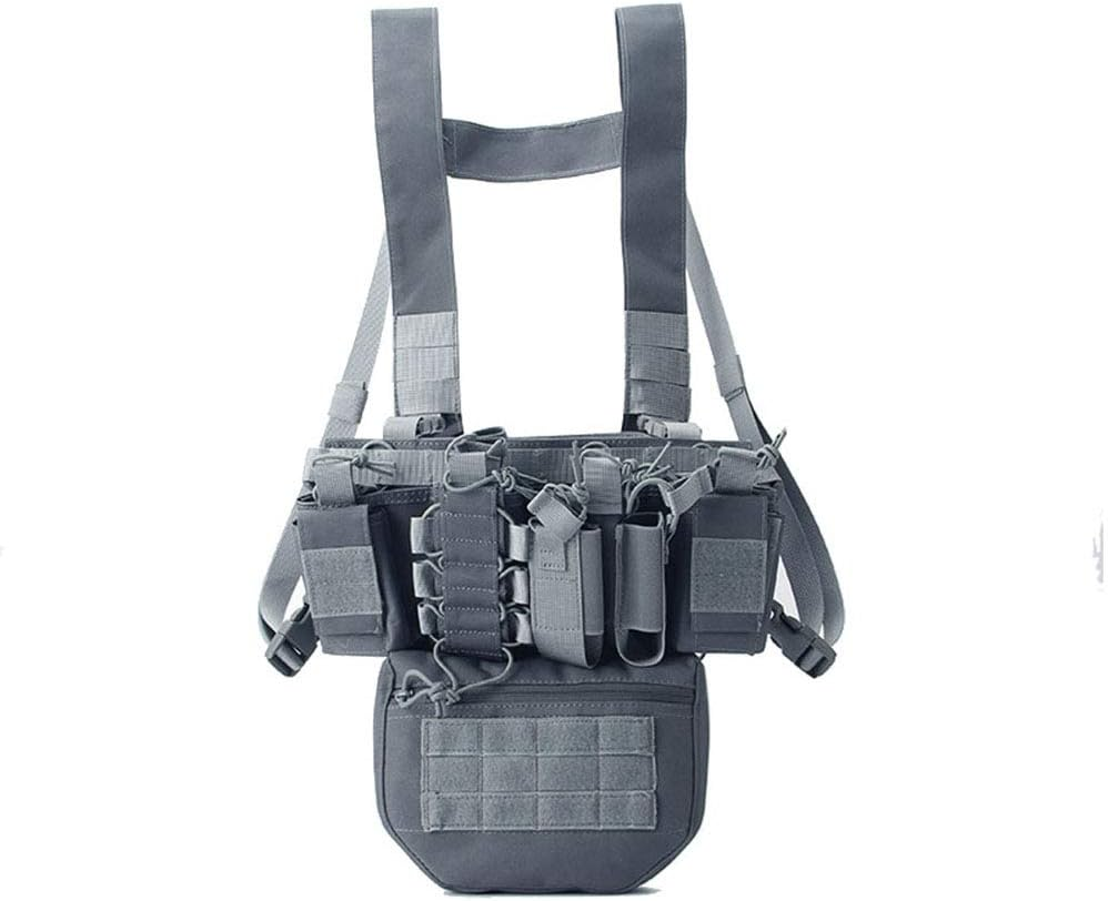 Outdoor Sports Airsoft Gear Combat Assault Molle Vest Accessory Mag Pouch Magazine Bag Carrier Tactical Camouflage Chest Rig image number 2