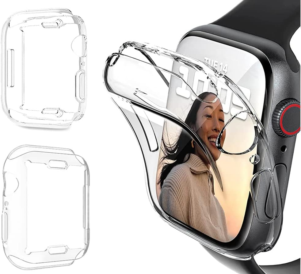 USTIYA 2X Case for Apple Watch Series Se / 6/5 / 4 40Mm Case Screen Protector TPU Smart Watch Cover