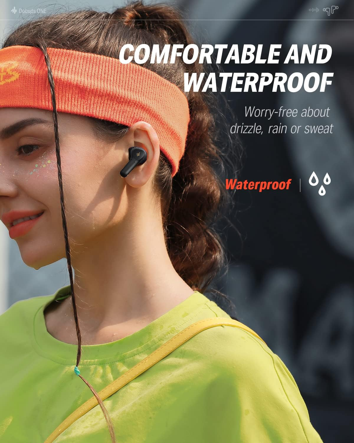 Donner Bluetooth Headphones with Noise Cancellation, In-Ear Headphones Wireless with 12 Mm Audio Driver, Intense Bass, Noise Cancelling Headphones with 4 Microphones, 32 Hours Battery, Bluetooth 5.2, image number 3