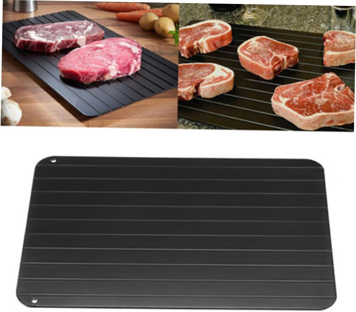 SHOWERORO Thawing Tray Aluminum 29.5X20.8X0.3Cm Fast Defrosting Plate Kitchen Tool No Electricity Required image number 5