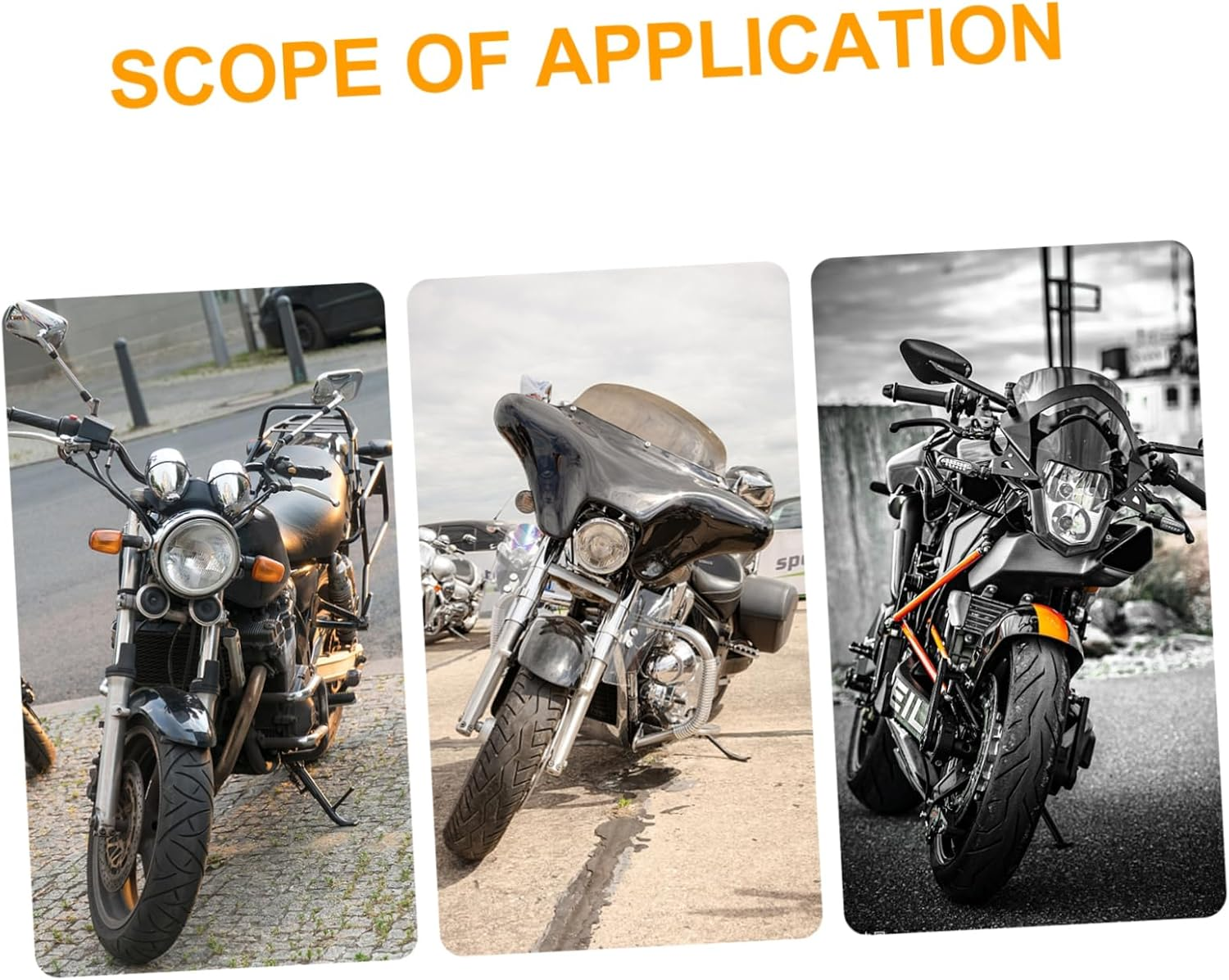 LIFKOME 3Pairs Motorcycle Fuel Tank Grip Decal Scratchproof Decal for Motorbike Easy Application Tank Pad image number 4