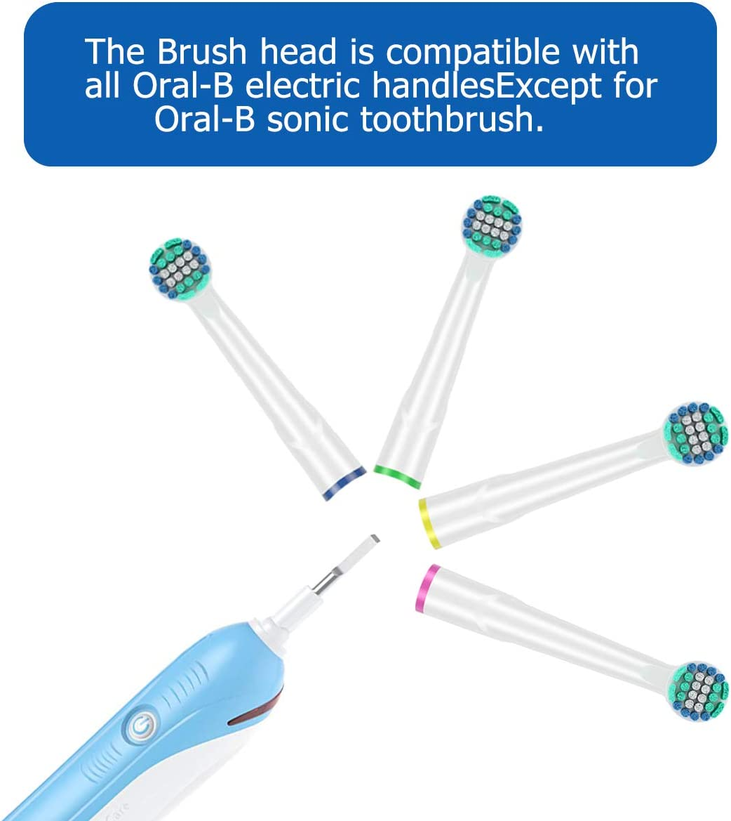 KHBD Replacement Heads Compatible with Oral B Braun Toothbrushes Electric- 16 Pack Professional Precision & Sensitive Brush Heads Refill for Oral B 7000/Pro 1000/9600/ 5000/3000/8000 image number 3