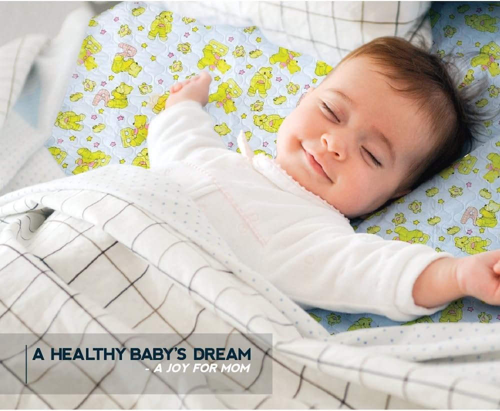 Baby Changing Mat - 31,5 X 25,5 Inch Waterproof Portable Travel Changing Pad - Wipeable Liners with Reinforced Double Seams - Change Diaper on the Go - Foldable Large Baby Nappy Changer Mat - Light Yellow image number 2