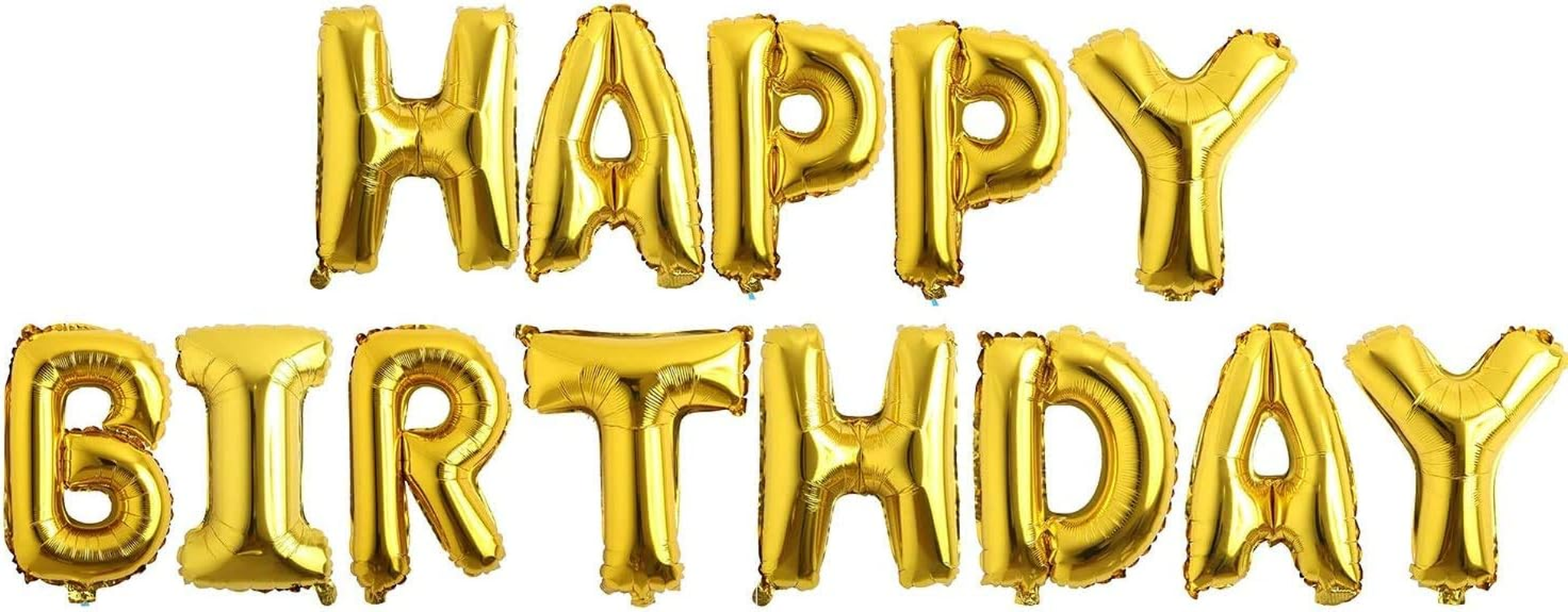 EZONEDEAL Happy Birthday Balloon Banner Letters, Reusable Inflatable Birthday Decorations Room Party Decor and Event Decoration Happy Birthday Banner for Kids and Adults (Rose)