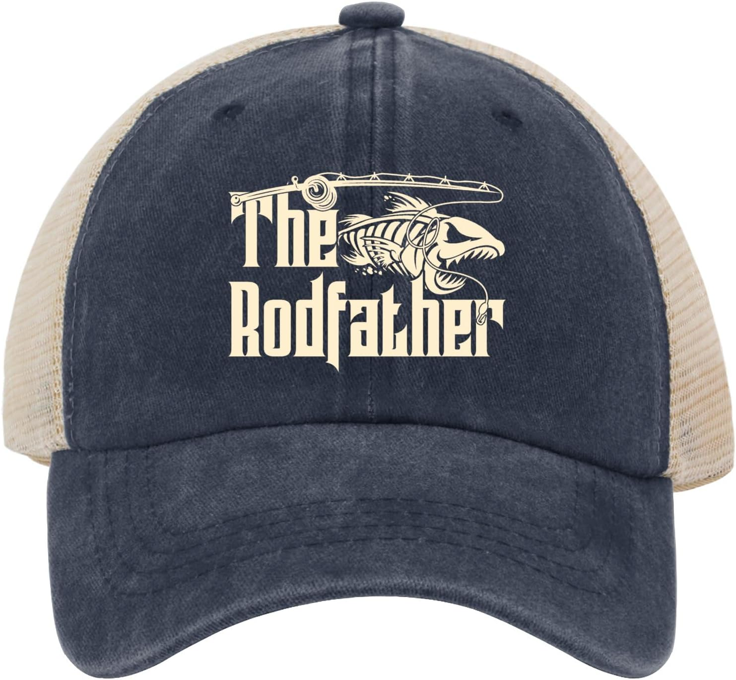 OOMOO Fishing Hiking Gifts for Men the Rodfather Caps Fishing Hat for Mens