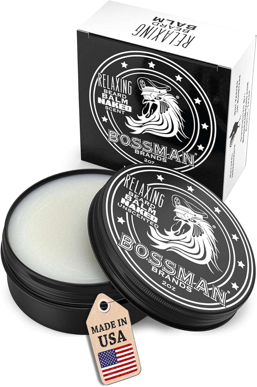 Bossman Naked Beard Balm 2 Oz image number 2