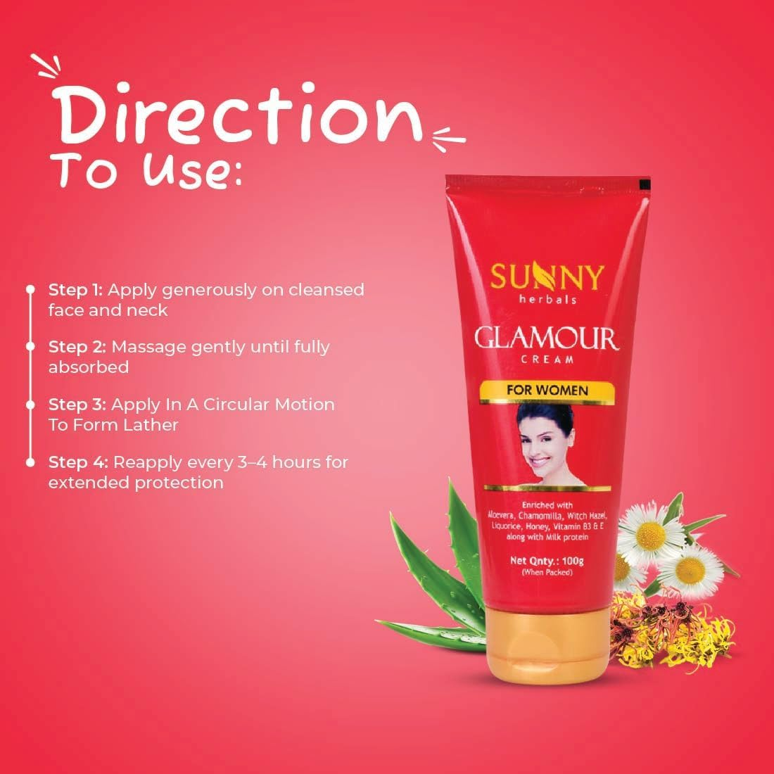 Sunny Glamour Cream for Women (100 GM)
