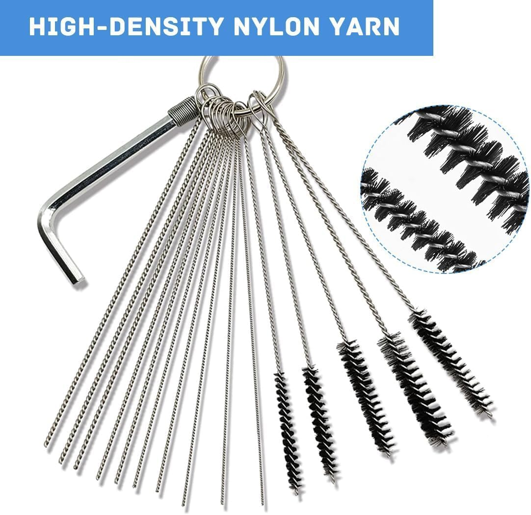 Carburetors Carbon Dirt Jet Remover Cleaner, Multi-Size Carburetors Cleaning Tool Kit, Carburetor Cleaning Kit and Torch Tip Cleaner Set for Auto, Motorcycles image number 3