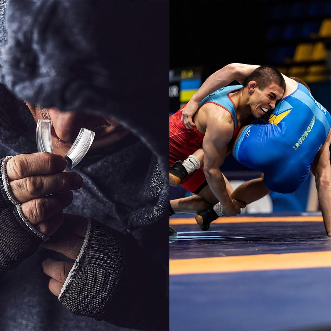 Pack of 3 Sports Mouth Guards, Sports Mouth Guards for Rugby, Boxing, Martial Arts, Hockey, MMA, Taekwondo and More, Adult image number 3