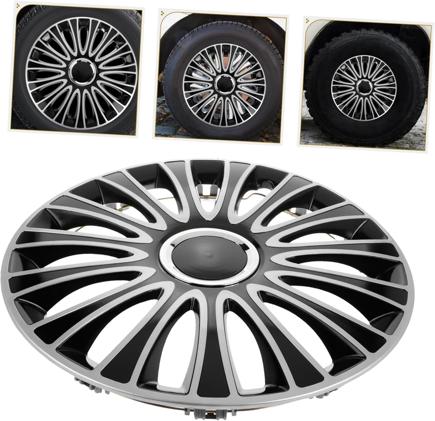 Zerodeko 1Pcs Automotive Wheel Hub Covers Car Wheel Decorative Caps Easy Installation Material Chic Design Compatible Vehicles image number 5