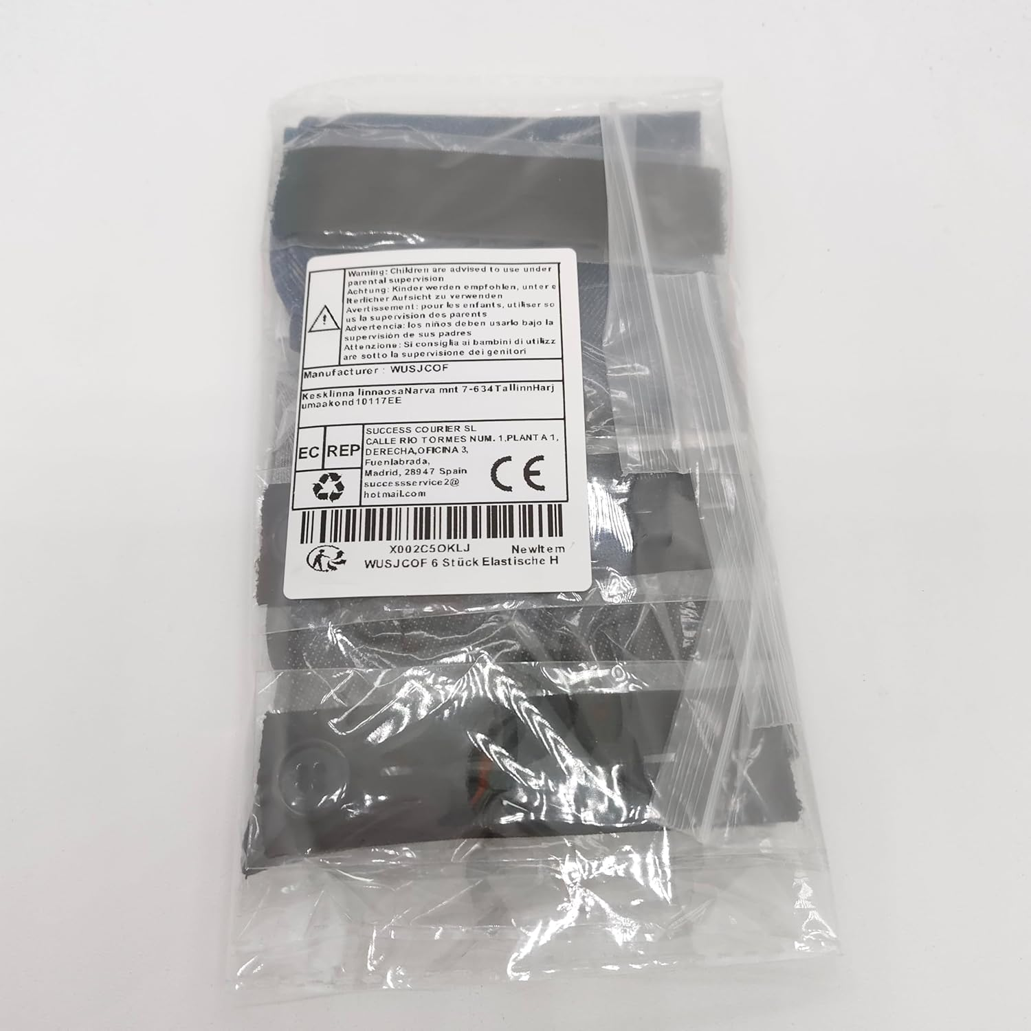 Pack of 6 Elastic Waistband Extenders Button Extension for Pregnancy, Jeans, Skirts, Trousers, Maternity Trousers image number 4