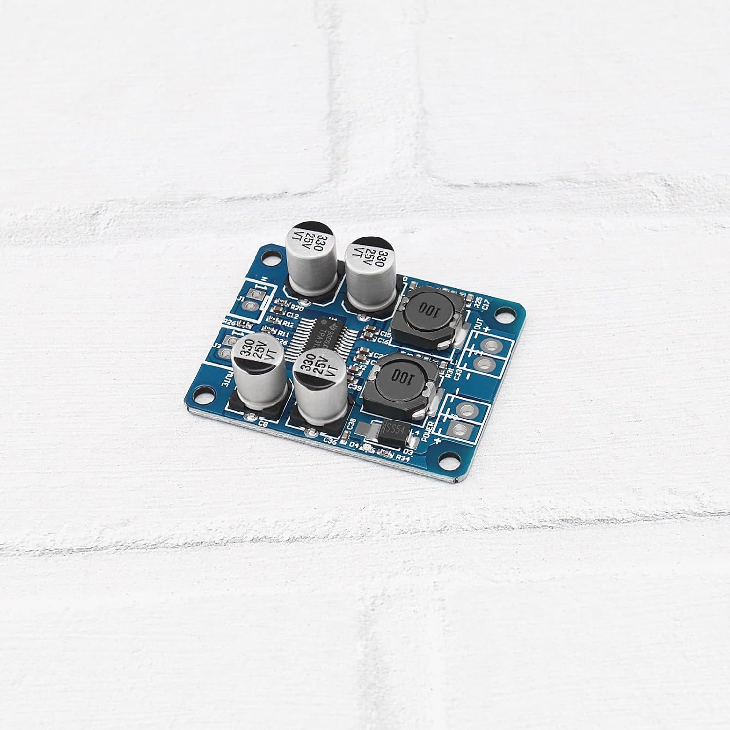 Create Idea 2Pcs PBTL Mono Amplifier Board TPA3118 Mono Digital Audio Amplifier Board Module for Home and Car Audio System Modification 60W DC 8-24V image number 5