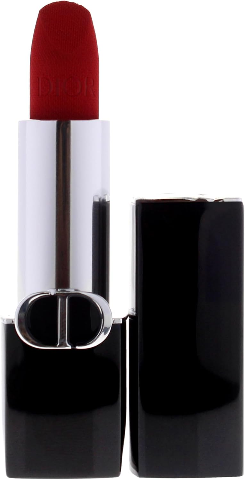 Rouge Dior Couture Velvet Lipstick - 999 Velvet by Christian Dior for Women - 0.12 Oz Lipstick (Refillable) image number 2