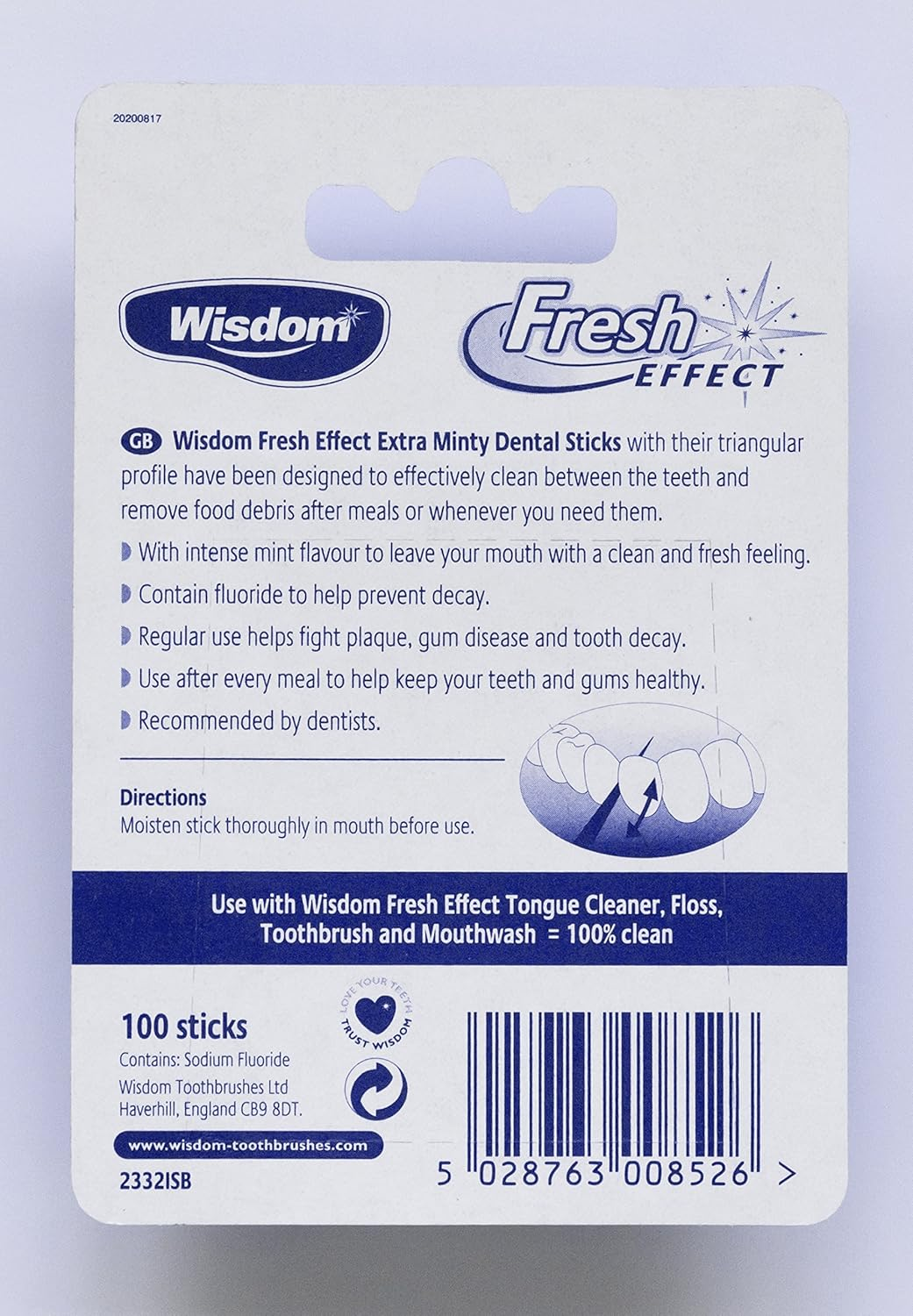 Wisdom Fresh Effect Dental Wood-Count, Pack of 4, 400-Count image number 4