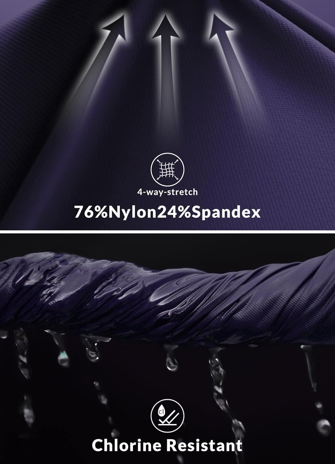 Baleaf Women'S 5" Swim Board Shorts Bottoms Tummy Control Modest Swimsuits Bathing Suit Beach Trunks with Pockets image number 3