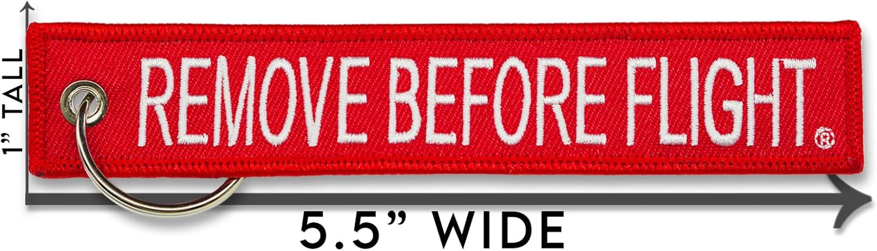 5X Remove before Flight Red Key Chain by Apex Imports(5 Pack) image number 5