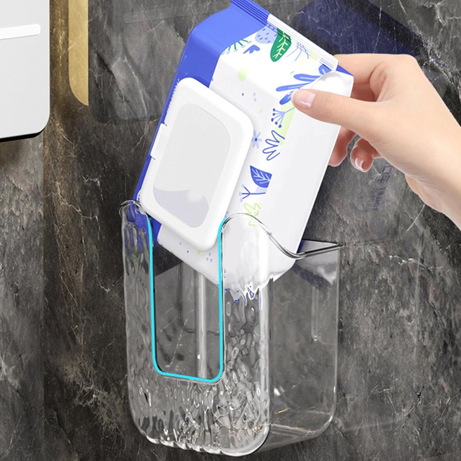 Bathroom Tissue Dispenser, Wall Mounted Wipes Box, Glove Storage Holder, Refillable Heavy Duty, Kitchen Organizer Accessories for Home Front Door Medical and Offices image number 6