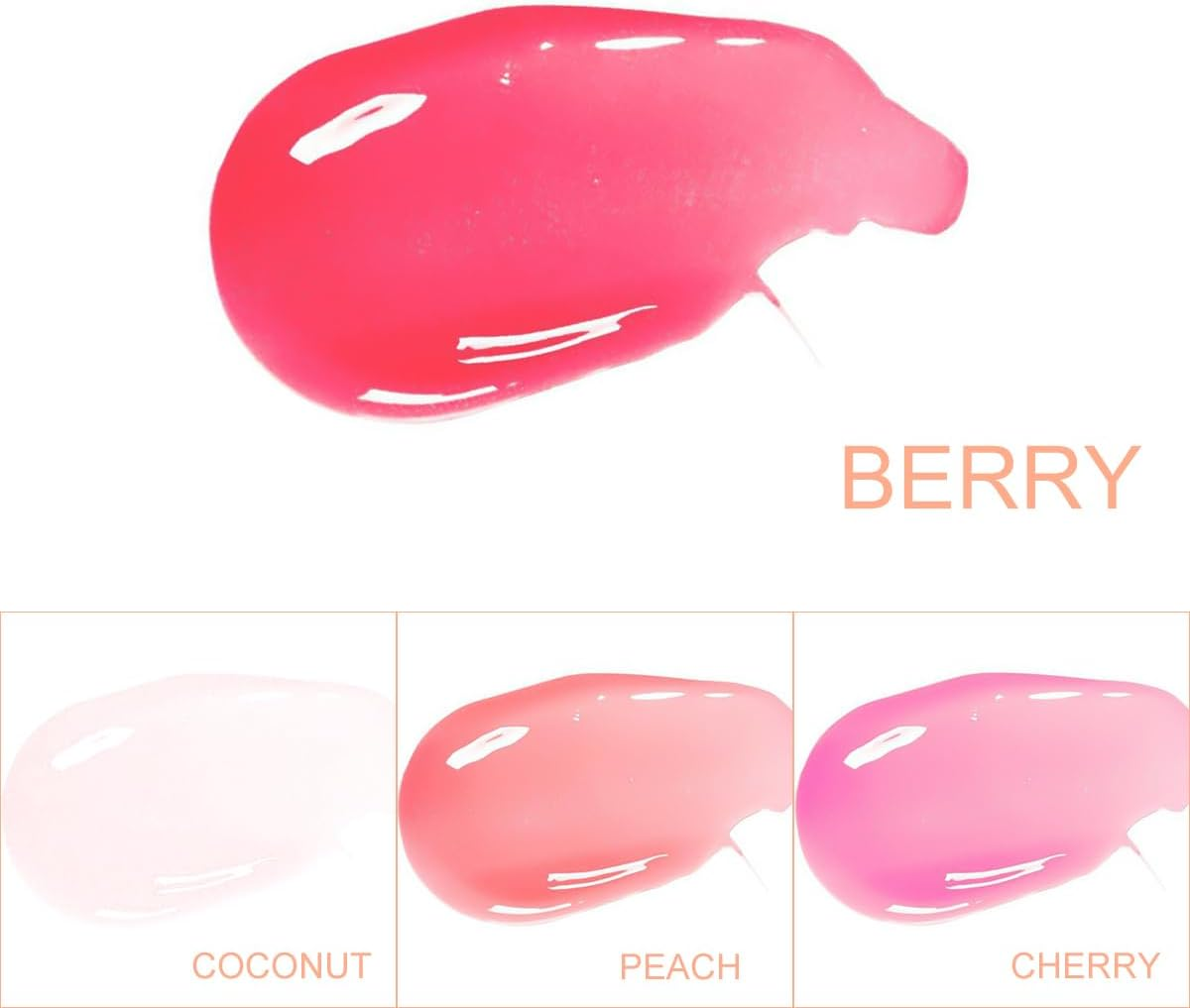 Bowitzki Color Changing Lip Oil Lip Glow Gloss Hydrating Transparent Tinted Nourishing Long Lasting Lip Balm Care Moisturizing Repairing Lightening Lip Lines Blue Lotus Tocopherol Squalane (Berry) image number 5