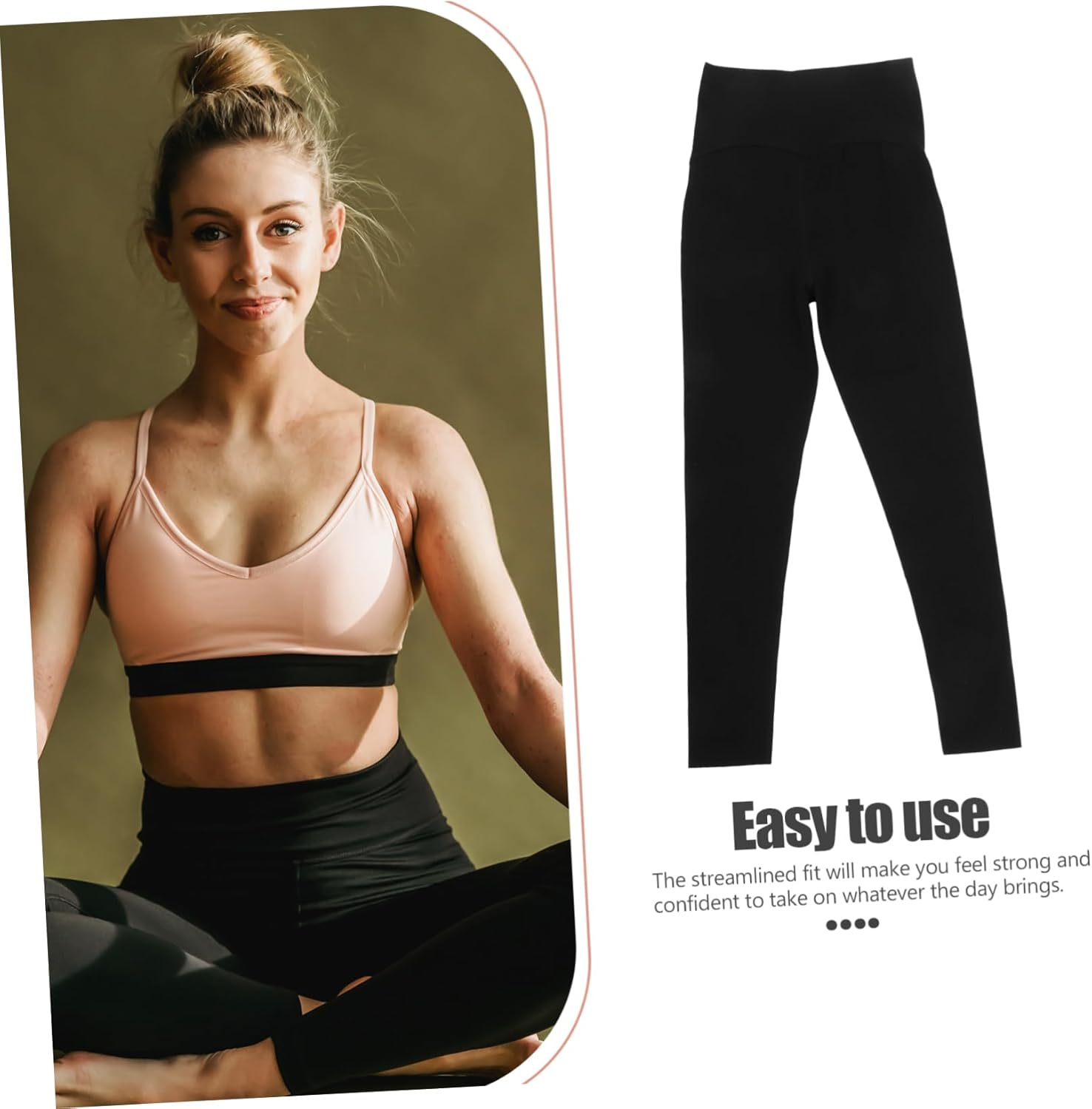 LIFKOME Maternity Workout Leggings for Women Comfortable High Waist Yoga Pants for Pregnancy Supportive Belly Band for Daily Wear Yoga Outdoor Activities XL image number 4