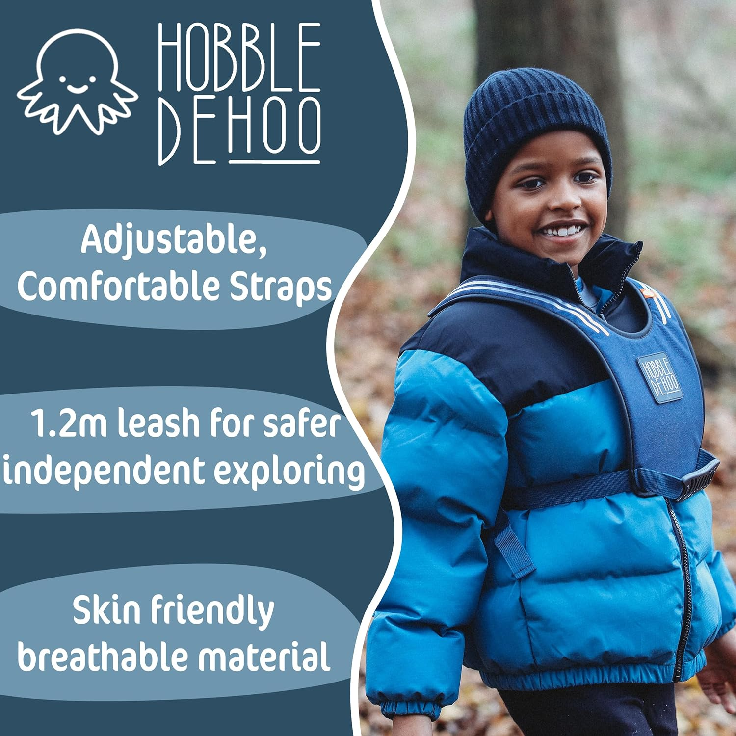 Hobbledehoo XL Active Child'S Harness - Ensuring Everyday Safety and Supporting SEN Autism Safety - Blue image number 3