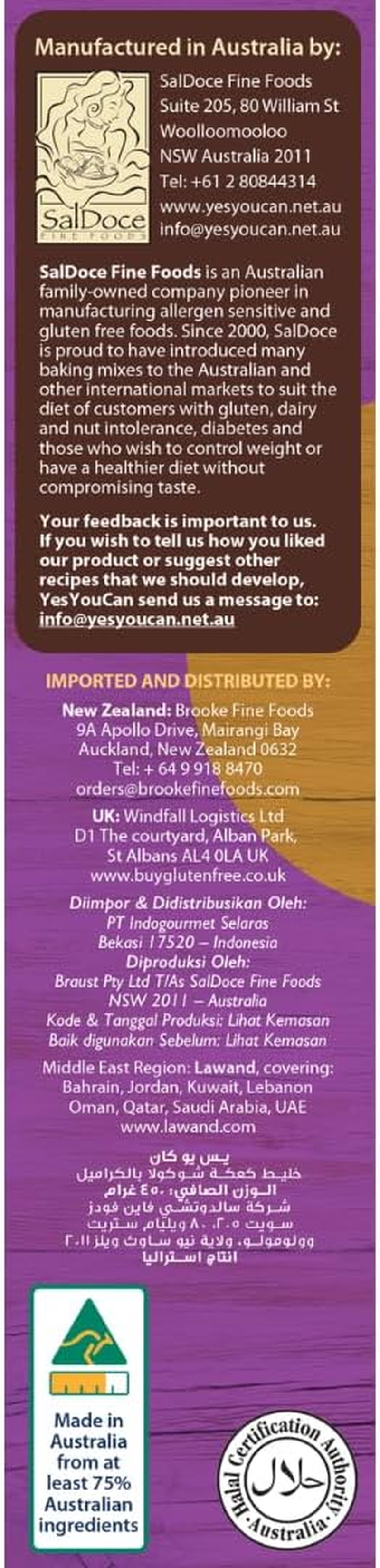 Yesyoucan Choc Caramel Cupcake Mix 450G image number 1