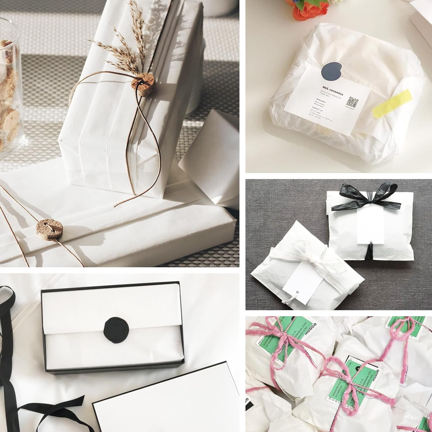 32 Sheets 24" X 36" White Acid-Free Tissue Paper for Storage, Gift Bags, Unbuffered & Lignin Free Archival Paper for Textiles, Clothing, Photos and Dolls image number 6