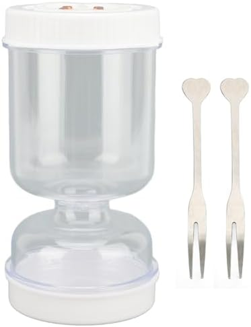 Bewinner 25Oz Pickle Jar with Strainer Flip, Olive Hourglass Pickle Container, Leakproof Dry Wet Separation Kimchi Containers for Gherkin Jalapeno image number 3