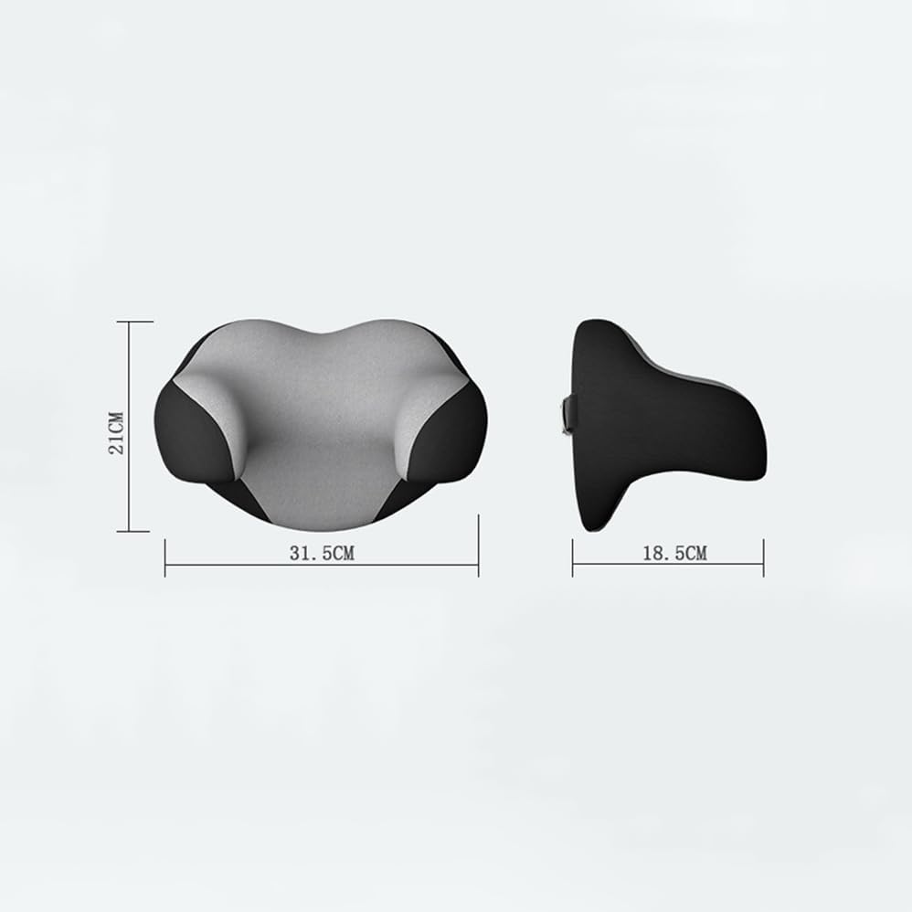 Headrest Pillow for Car Seat,High Appearance, Soft and Skin Friendly,Supports the Spine,Comfortable Driving,Softly Double Travel Pillow for Car & Airplane,U-Shaped Support Design,Providing Head image number 5