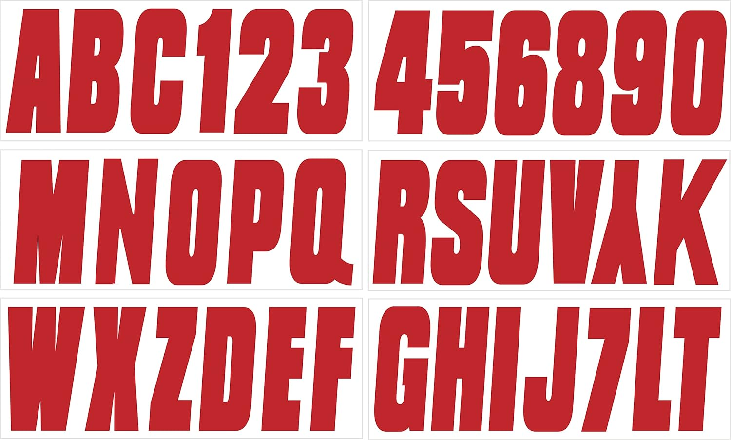 Hardline Products Solid Black Number Factory Matched Registration Kit Solid Blue