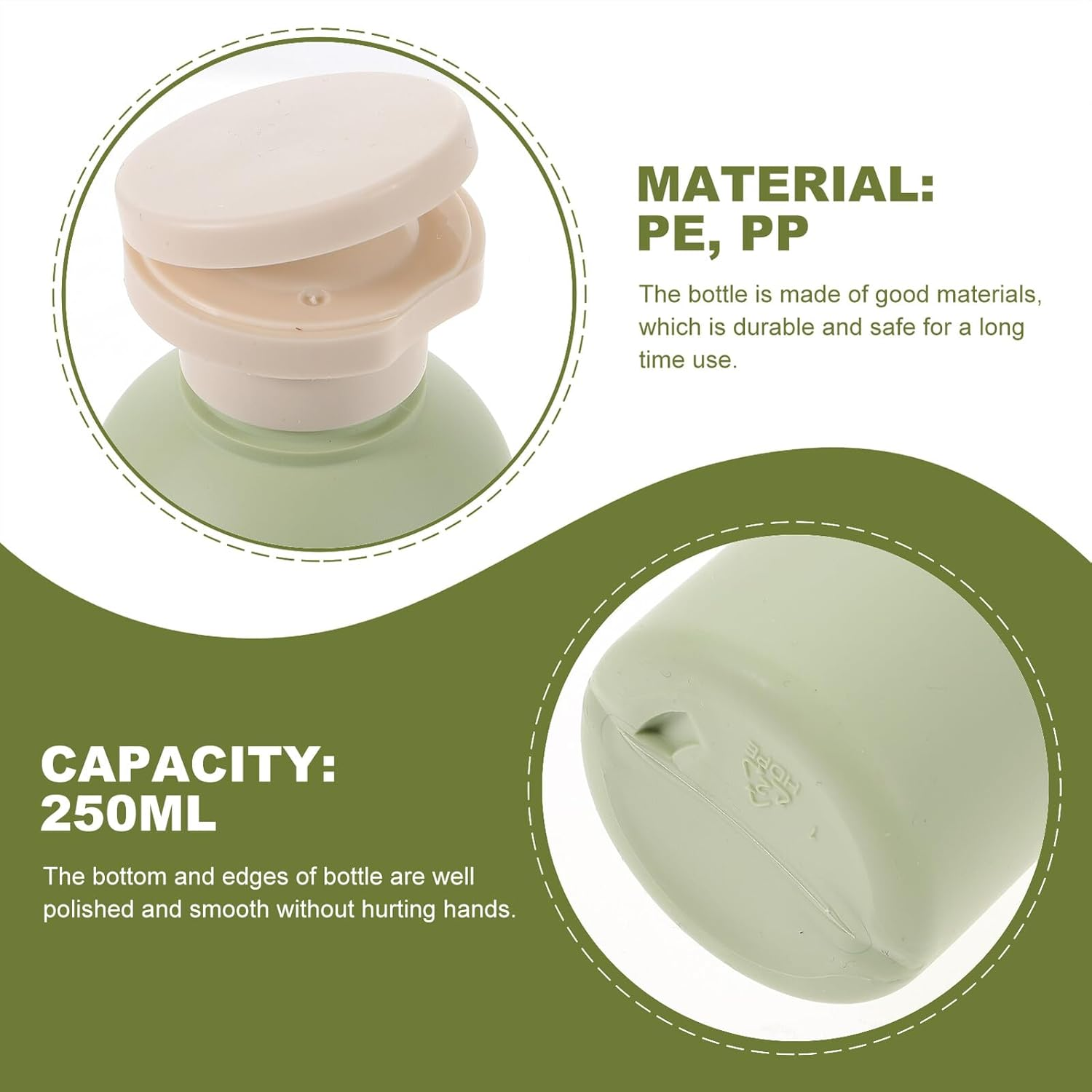 TOPPERFUN 3Pcs Convenient Shower Gel Lotion Bottles Leakproof Multipurpose Shampoo Sub Containers with Flip Caps Compact Portable Storage for Travel and Daily Use