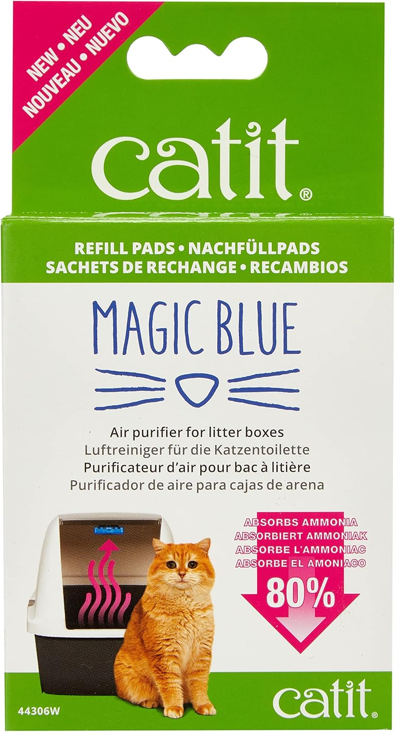 Catit Magic Blue Cat Litter Box Air Purifier, Refill Pads image number 3