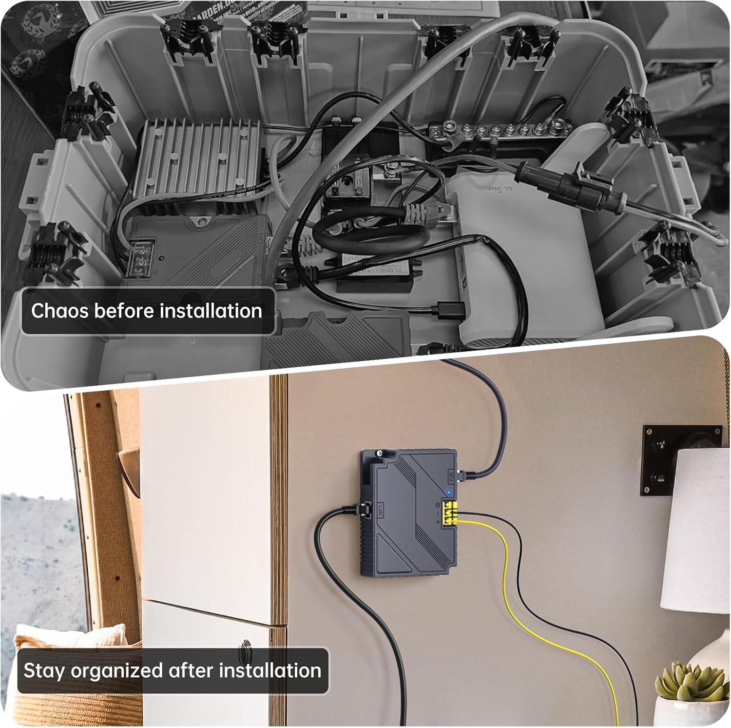 XLTTYWL Starlink V3 Poe Injector, 150W 2 in 1 Gige Passive & ESD Protection Starlink 12V Conversion Kit with Starlink DC Step up Converter DC 9-36V/150W for Starlink Gen 3 Dishy