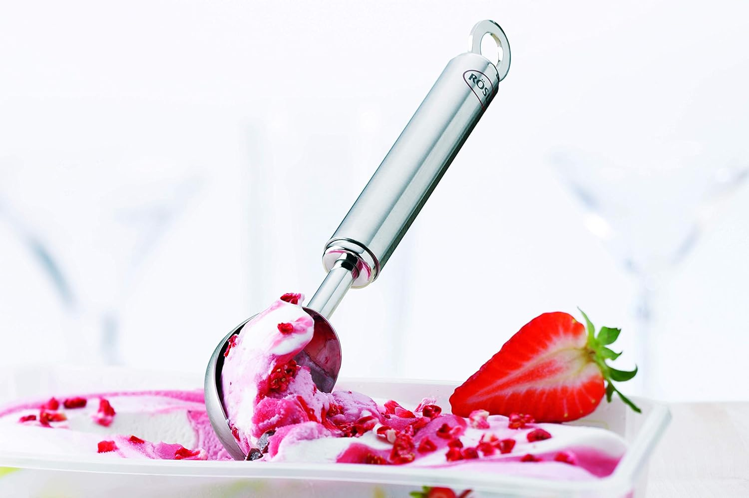 R&ouml;sle Stainless Steel Ice Cream Scoop, 8-Inch image number 4