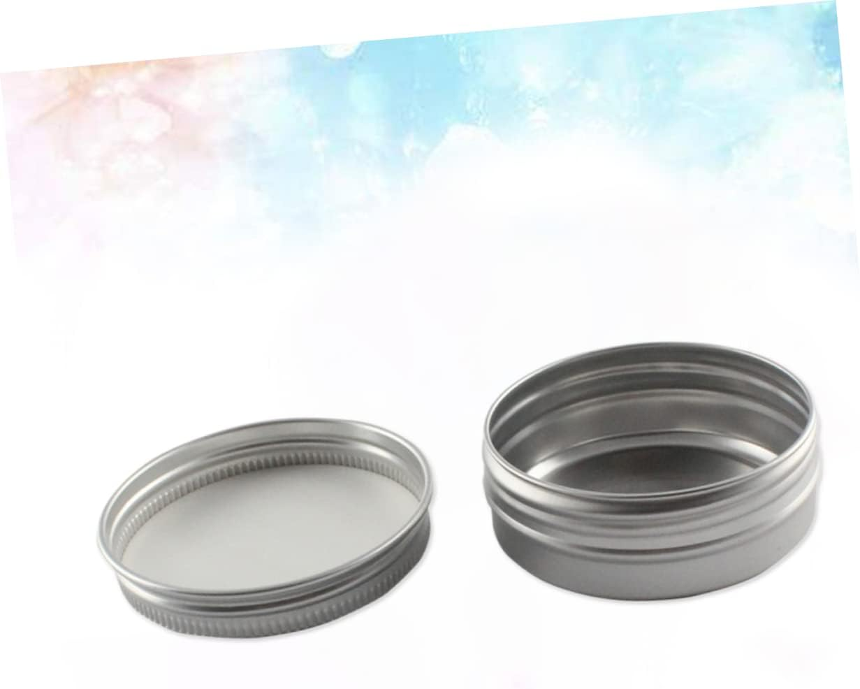 FOMIYES 2Pcs Box Portable Travel Cosmetic Container Jars Leakproof Lids for Creams Pomade Lip Balms Toiletry Kit