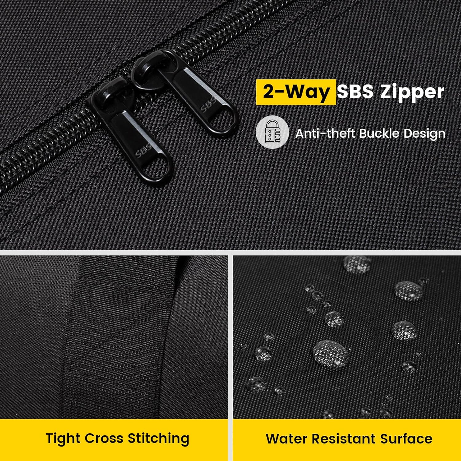 Vorspack Duffle Bag for Travel - 120L/180L Extra Large Duffel Bag for Men Foldable Camping Bag for Storage Weekender Bag Gear Bag for Overnight Tent Sports Moving, Black, 120L, Duffel, Black, 120L image number 5