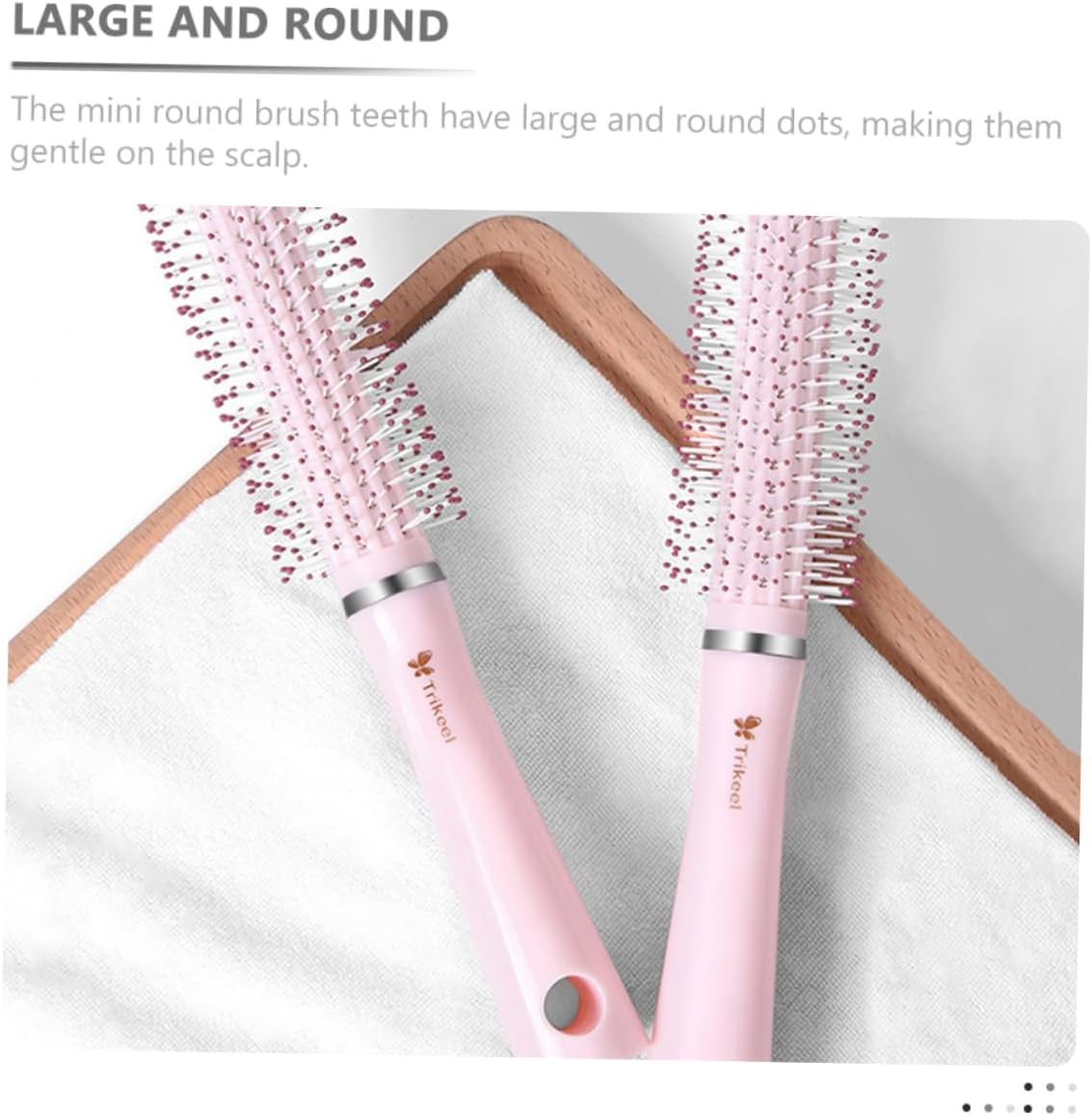 WOFASHPURET Hair Comb for Women round Styling Brush for Blow Drying Hair for Blow Drying Roller image number 2