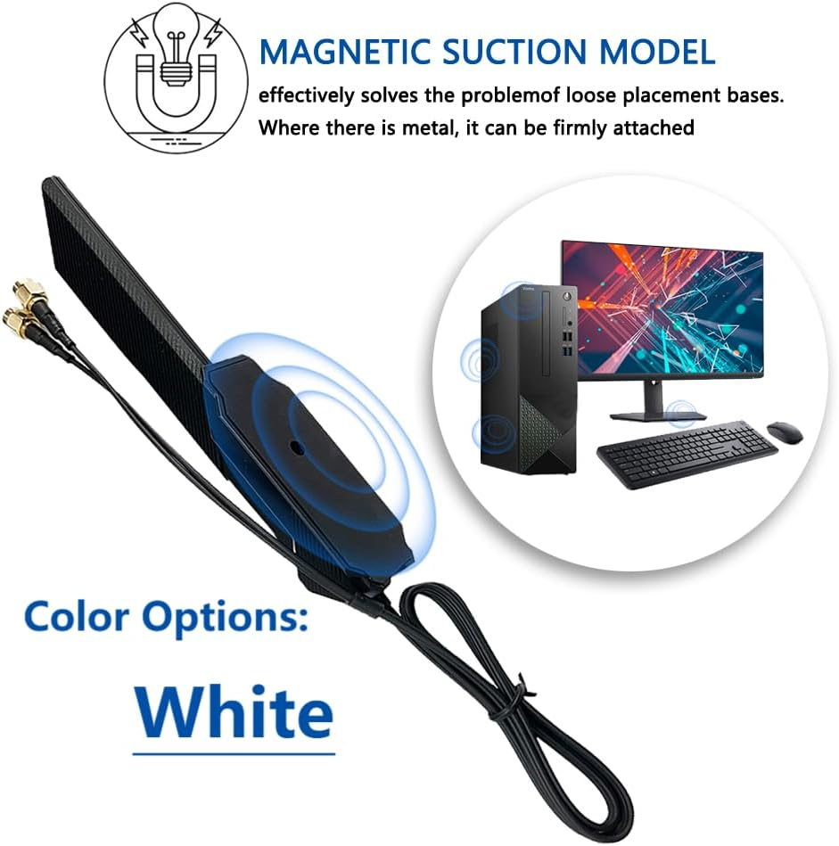 HSSDTECH Wifi 6 6E PC Desktop Computer/Expandable Router for MSI MAG B760 B650 B650 X670E Z590 Z690 Z790 Tomahawk MPG Z790 Meg X570 MEG Z590 Z690 PRO X670-P PRO RP-SMA Wifi Cable Antenna Cable Wire image number 6