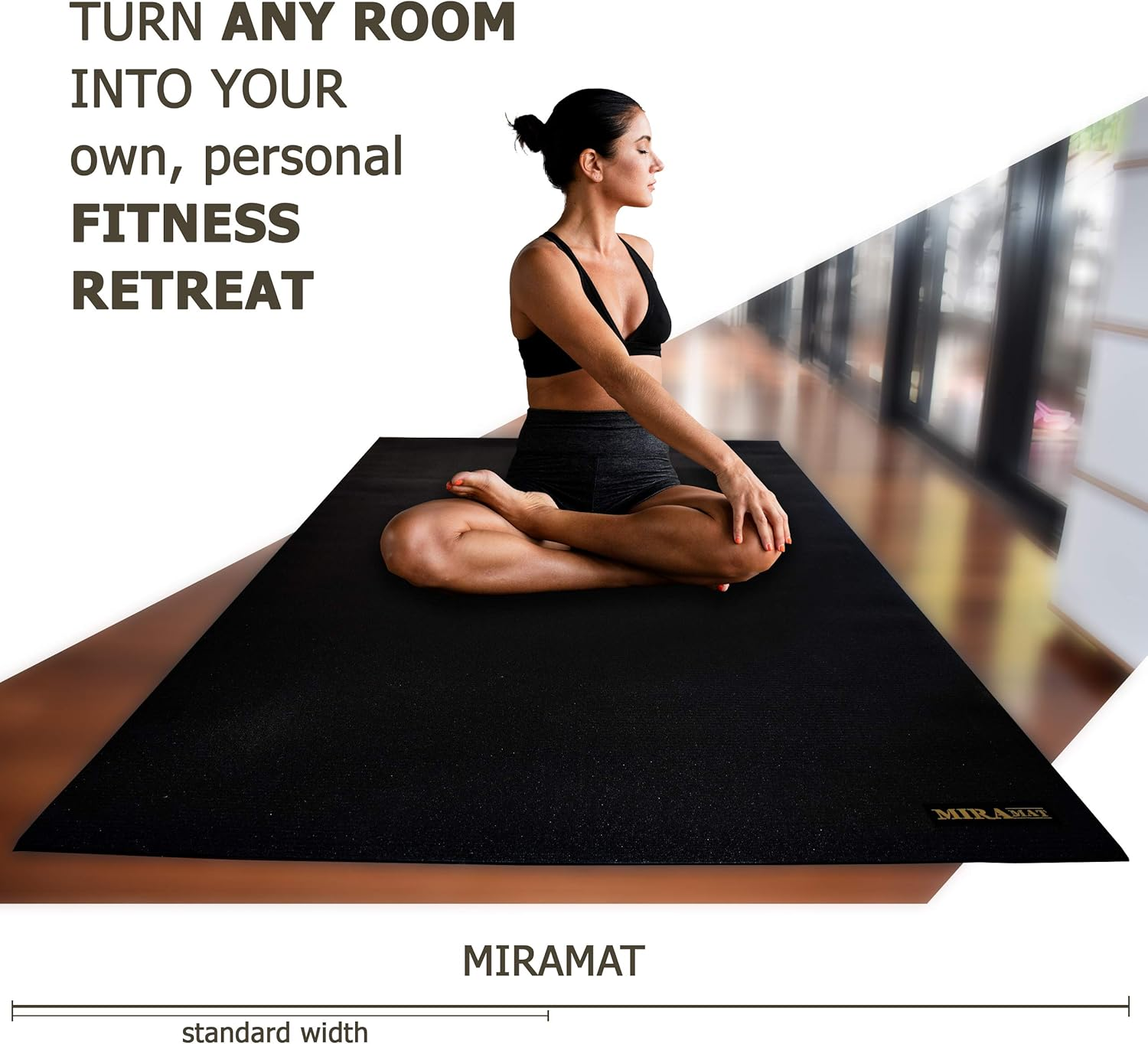 Miramat&reg; - Extra Large Premium Exercise Mat (200 X 120 Cm; 7Mm Thick) - Durable Non-Slip Workout Mats for Home Gym, Crossfit, P90X, HIIT, Cardio Equipment, Yoga, and More image number 1