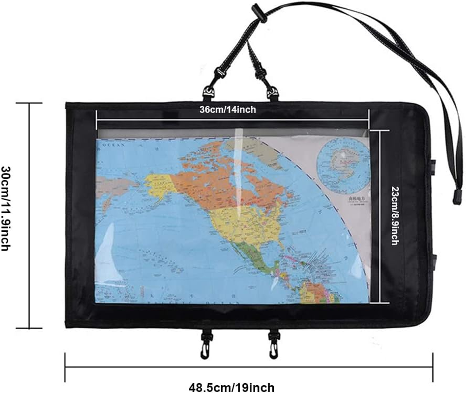 Sagasave Waterproof Map Holder, Waterproof Cover Clear TPU Case Camping Accessories Large Pouch Bag for Outdoor, Hiking, Kayaking image number 4