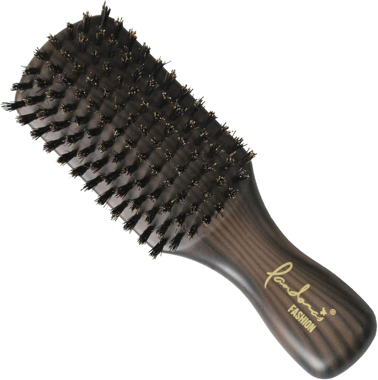 1747A Hair Brush, Natural Hair, Boar Hair Brush, Static Electricity, Reduces Hair, Scratch Resistant, Wood Grain, Handle, 8 Rows, Easy to Brush, Wide Size image number 1