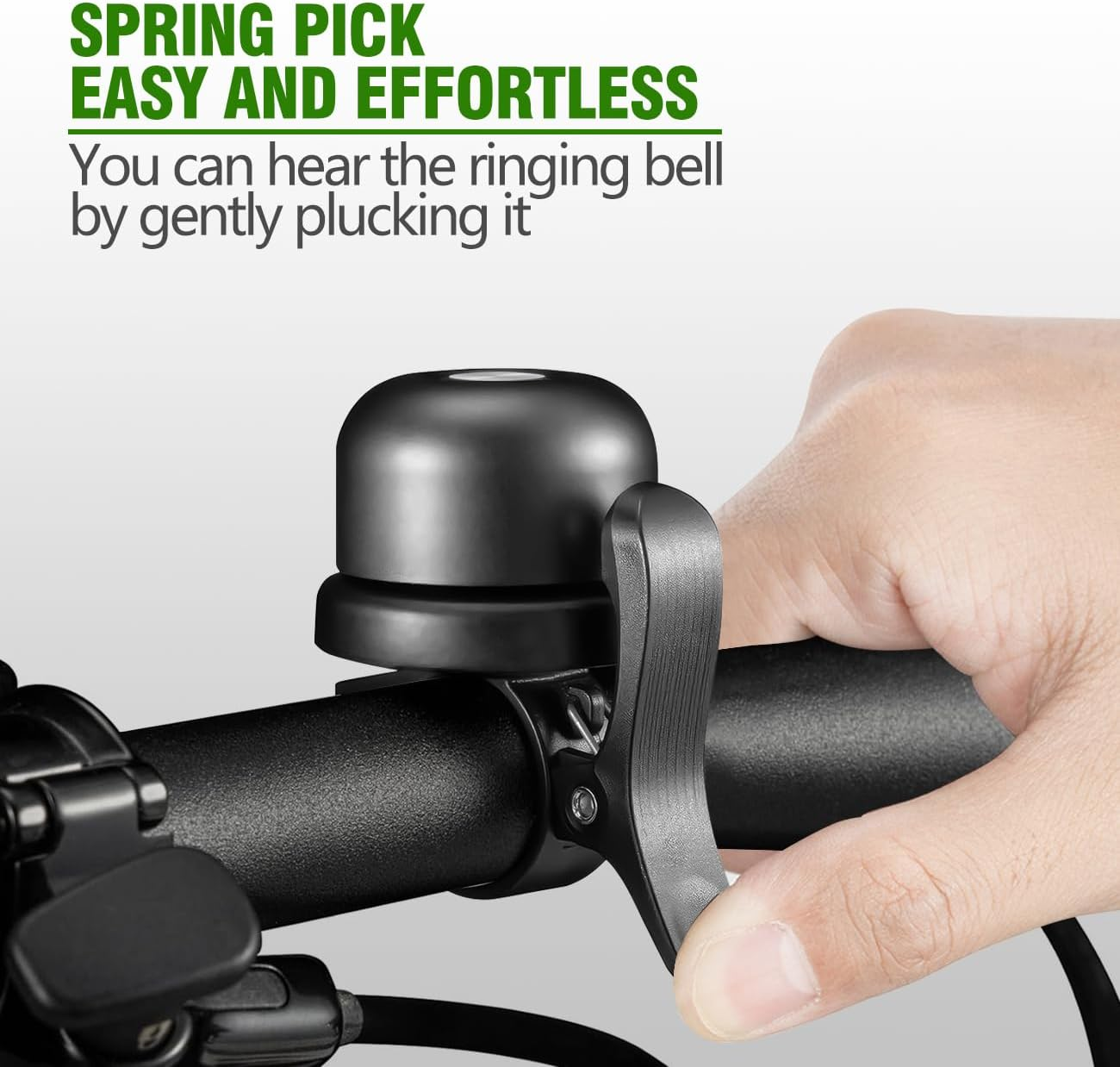 Airtag Bike Bell,Hidden Bicycle Brass Bell,Waterproof Anti-Theft Anti-Corrosion for 22.2Mm Handlebar,Bicycle Bell with Loud Sound,Cycling Equipment the Cyclists Black(Airtag Not Included) image number 3